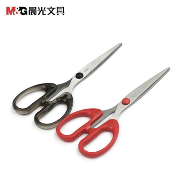 晨光(M&G) 家用剪刀廚房辦公理發(fā)裁縫學(xué)生手工diy不銹鋼剪子鋒利剪紙刀結(jié)婚開業(yè)剪彩小號(hào)大號(hào) 晨光195mm剪刀經(jīng)典辦公 單把裝(顏色隨機(jī))